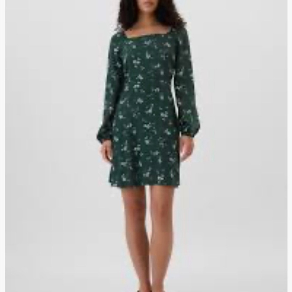 NWT GAP Smocked Squareneck Mini Dress